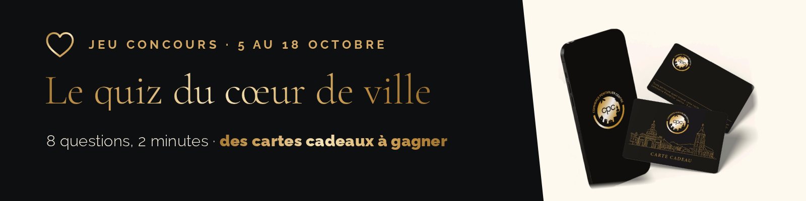 Le quiz du cœur de ville, jeu concours